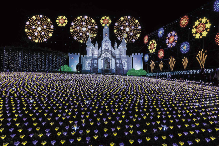 イルミネーション部門第一位 あしかがフラワーパーク「光の花の庭」栃木県足利市