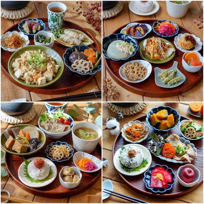仕事を辞めてから、副菜が充実するようになり、野菜中心の食生活になりました。