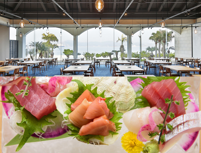 「レストランうららか」HPよりhttps://www.islandnagasaki.jp/restaurant/uraraka.php