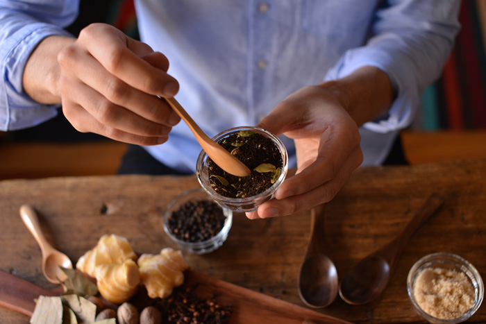 スパイス入りリーフティー(茶葉),Moksha Chai(モクシャチャイ),紅茶,インド,チャイ,チャイティー,スパイス,スパイスティー
