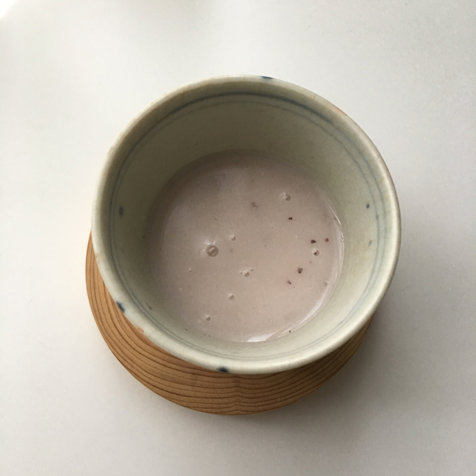 ミキサーでとろとろにして飲みやすく