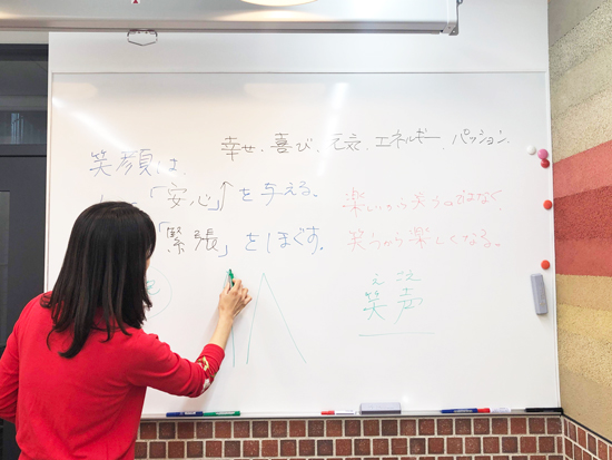 笑顔プライベートレッスンの様子