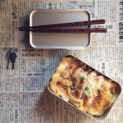 出前のかつ丼をイメージした昭和弁