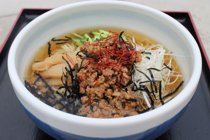 初出場「かづの牛だしスゥプ麺」/道の駅 おおゆ(秋田県)