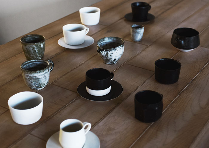 「珈琲のうつわ展」展示イメージ
