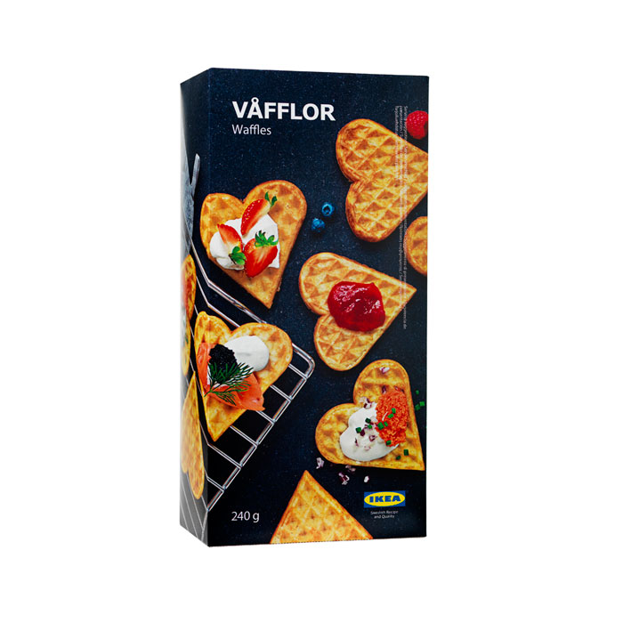 「VÅFFLOR ヴォッフロールワッフル冷凍」 699円(税込)※ワッフルフェア期間中2個購入で15%OFF 1,188円(税込)