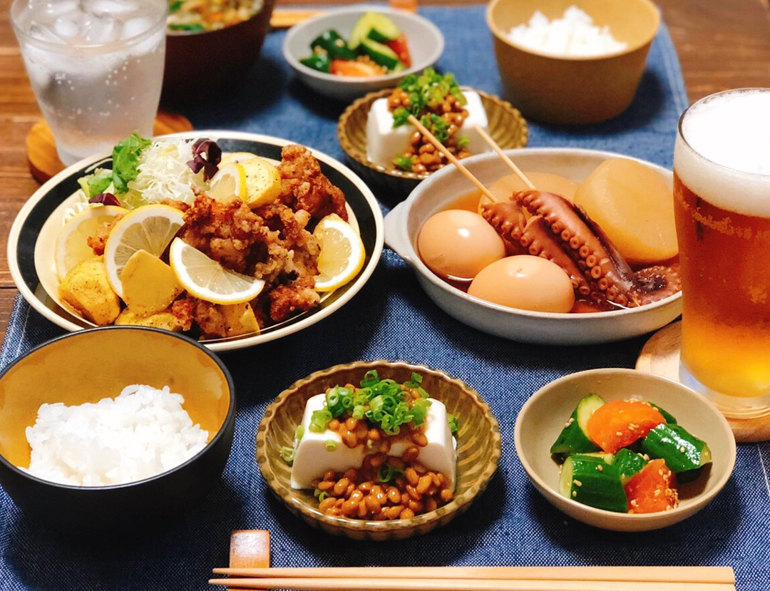 変わらずにおいししいごはん、たのしい晩酌