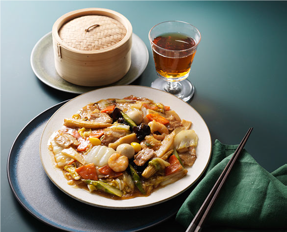 海老と国産豚肉の海鮮だし八宝菜(2人前・税抜き899円)