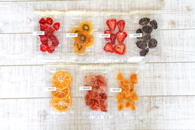 無添加ドライフルーツ「濃~koi~」各種300円~400円(税別)