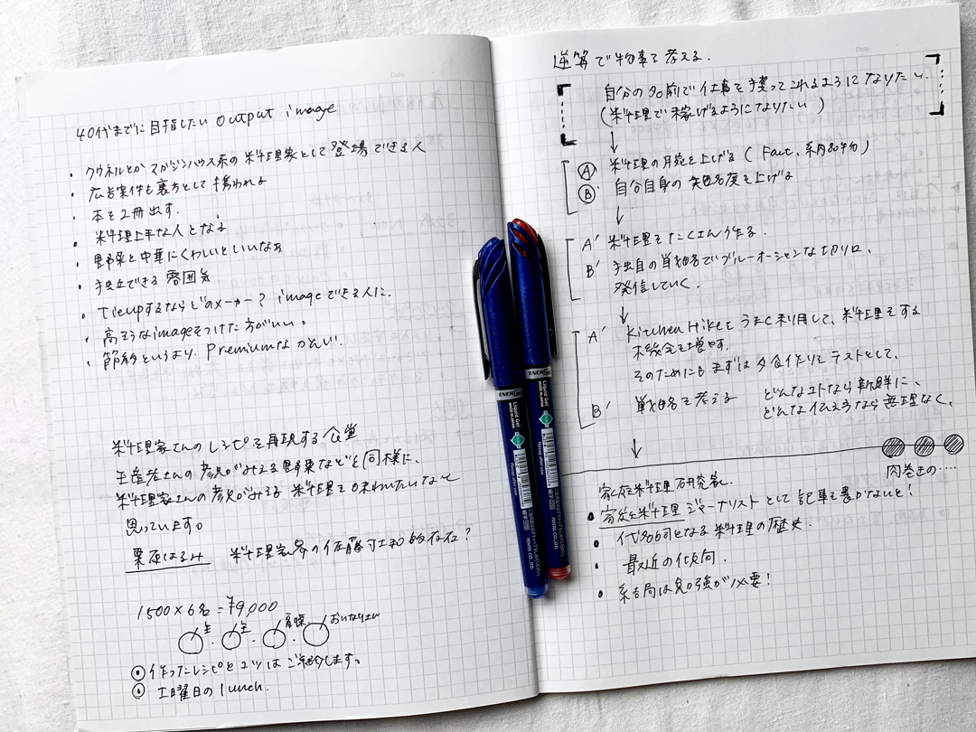 2018年4月、子どもを出産して1ヶ月後のメモ。約10年後の40代にどんな女性でいたいのか、どんなキャリアを積みたいのかをまとめ、今やることを記載してました。改めて読むと驚きなことがたくさん記載してあって悶絶