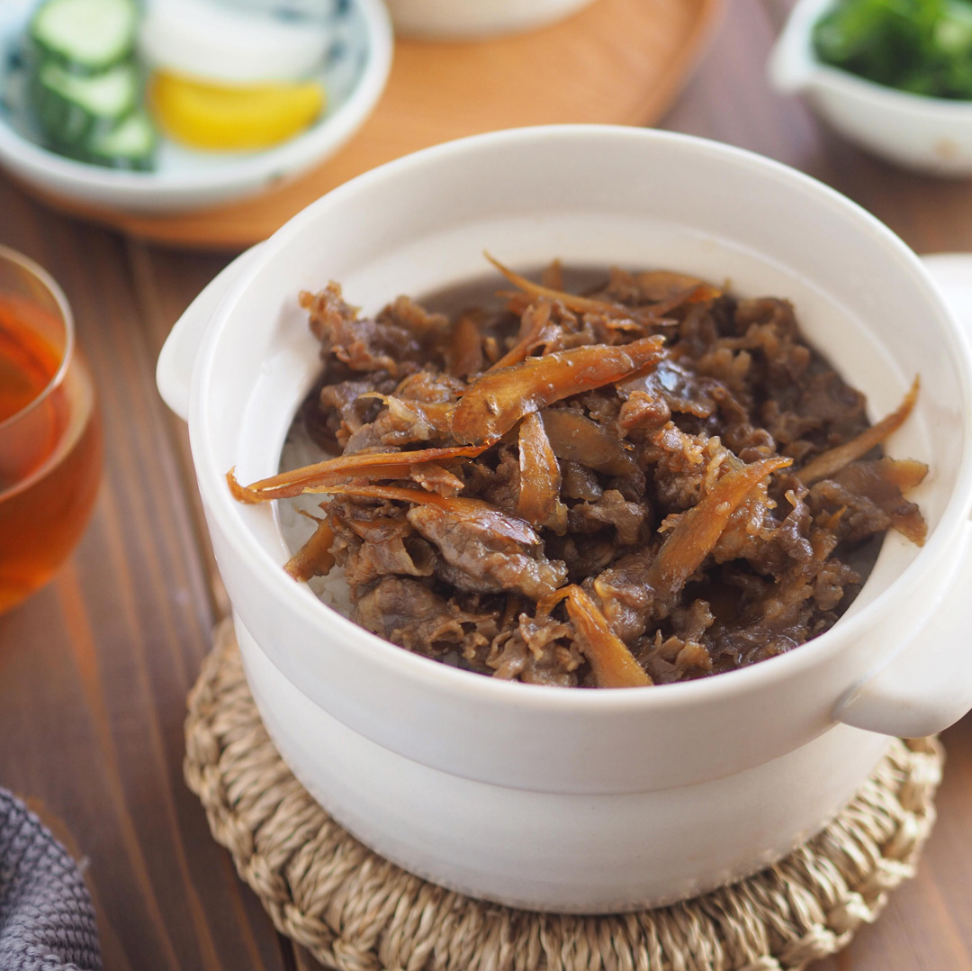 【レシピ】牛しぐれ煮とごぼうのご飯レシピは上記のテキストリンクまたは画像をクリックするとご覧になれます