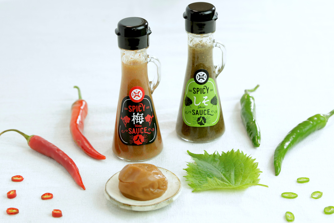 【数量限定・送料無料】SPICY SAUCE2本セット(梅・しそ) 1,000円(税込)