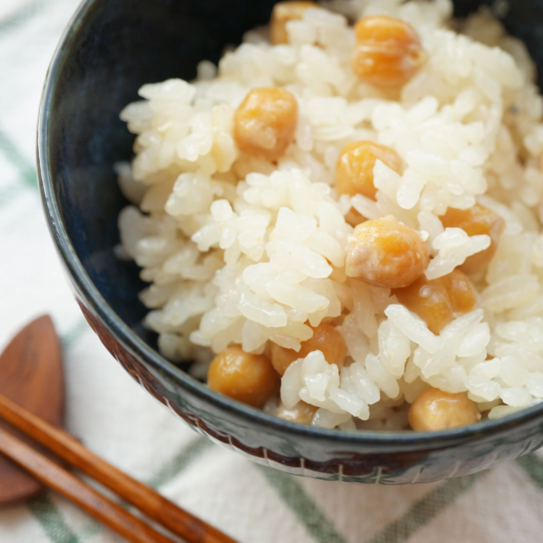 【レシピ】ひよこ豆と塩こうじの炊き込みご飯レシピはテキストリンクまたは上の画像をクリックしてご覧ください