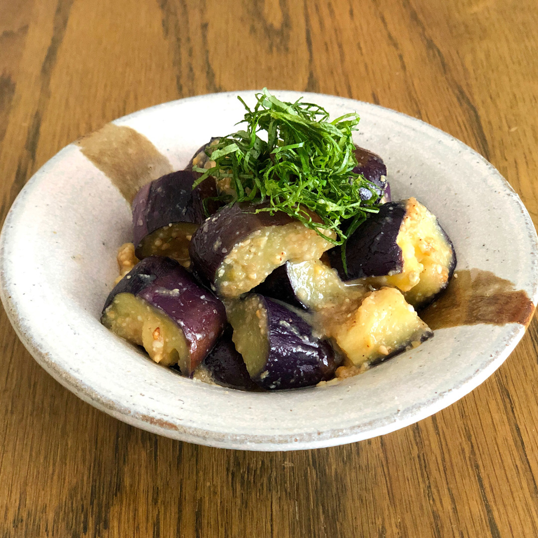 【レシピ】レンジなすのごま味噌和えレシピはテキストリンクまたは上の画像をクリックしてご覧ください