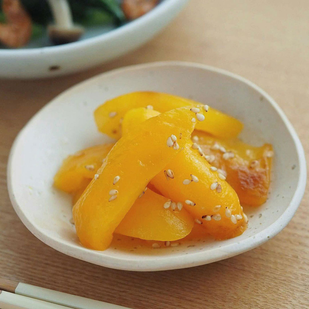 【レシピ】パプリカが甘い!ごま油でパプリカナムルレシピはテキストリンクまたは上の画像をクリックしてご覧ください