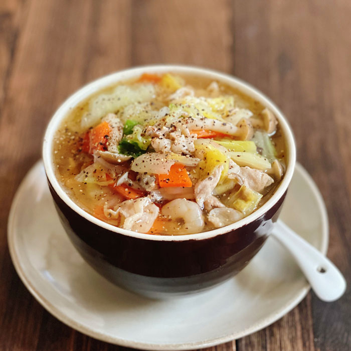 【レシピ】うま味たっぷり!豚肉と野菜のあんかけうどんレシピはテキストリンクまたは上の画像をクリックしてご覧ください