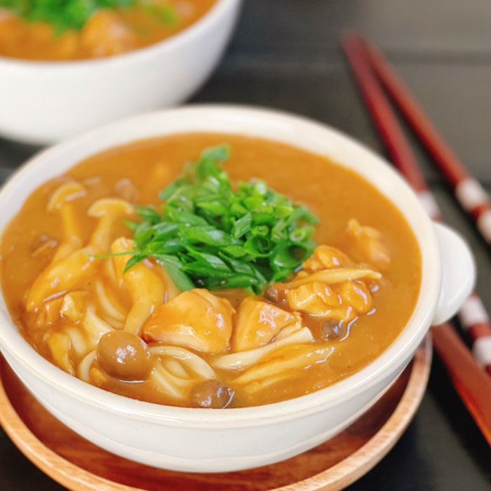 【レシピ】まろやかチキンカレーうどんレシピはテキストリンクまたは上の画像をクリックしてご覧ください