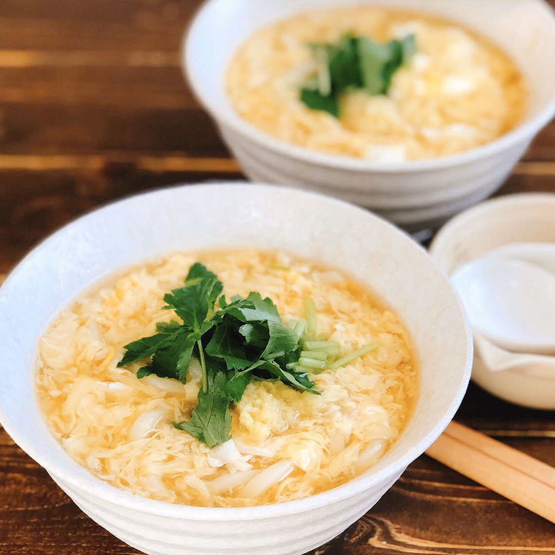 【レシピ】しょうがが効いて温まる!かき玉うどんレシピはテキストリンクまたは上の画像をクリックしてご覧ください