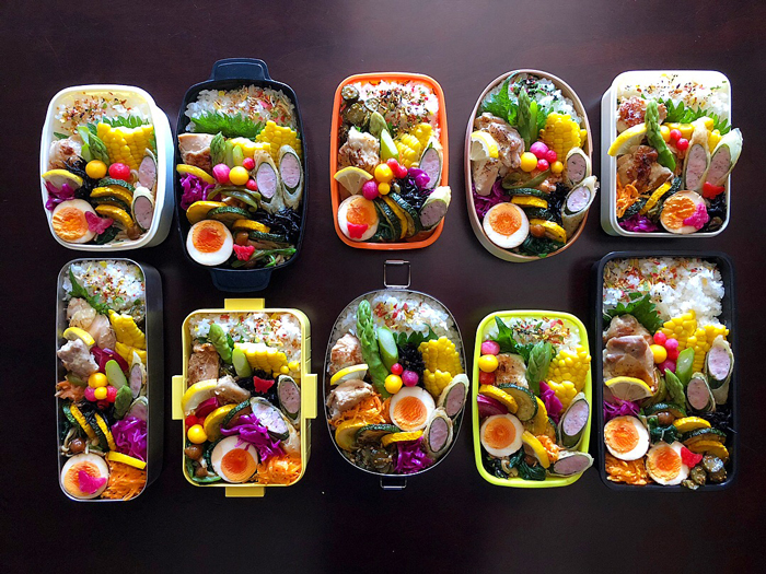 ワークショップで皆さんが作ったお弁当