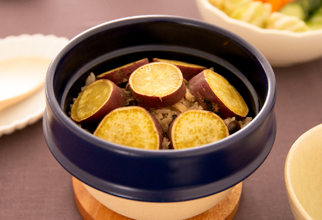 1合炊きご飯釜 ネイビー 5,400円(税込)