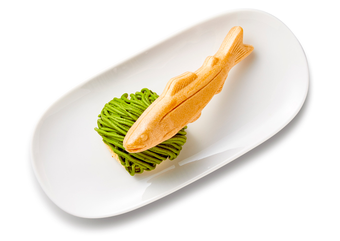 抹茶モンブラン お昼寝サーモン添え ¥399