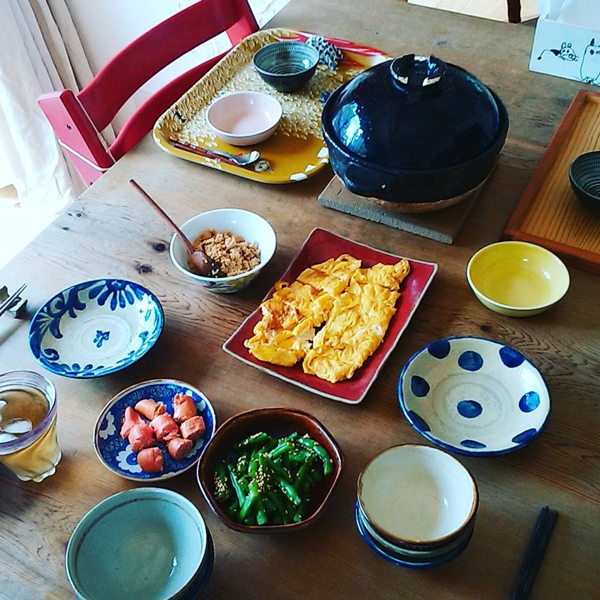 夫が作ってくれた卵焼き